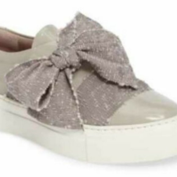 AGL patent leather platform slip-on sneaker w/ bow - Picture 3 of 12